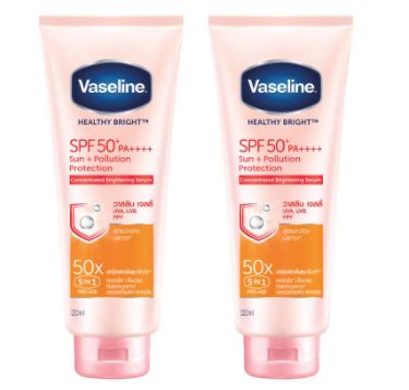 Vaseline Body Lotion Serum Healthy White Sun + Pollution Protect SPF 50+ PA+++