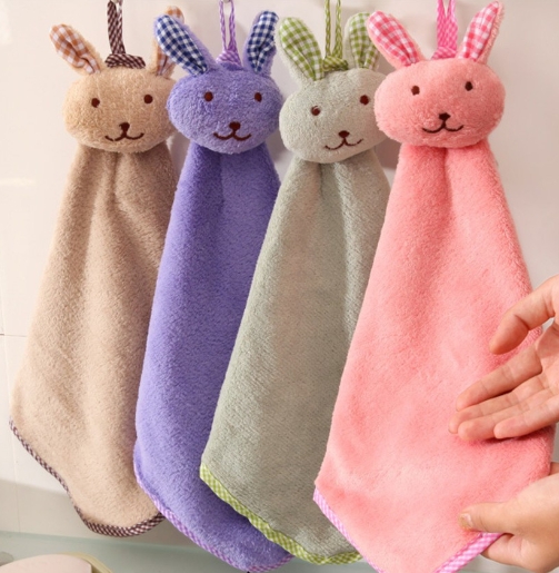 ผ้าเช็ดมือหัวกระต่าย