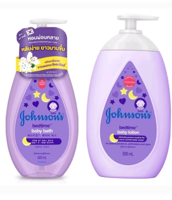 Johnson สบู่เหลวอาบน้ำ+โลชั่น500 ml