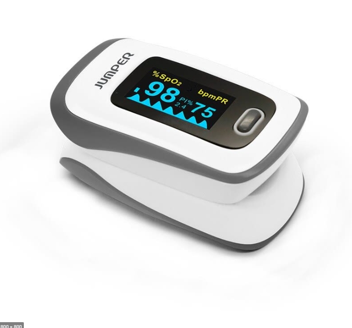 เครื่องวัดออกซิเจนปลายนิ้ว oximeter Jumper แบบชาร์จได้