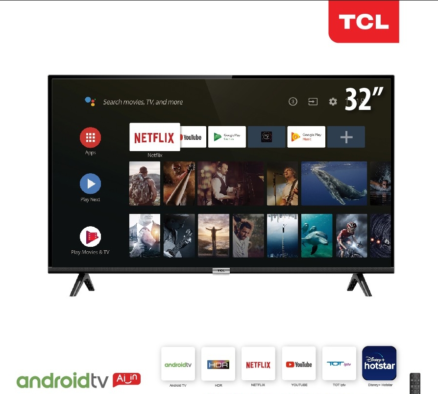 TCL ทีวี 32 นิ้ว Smart Android11 TV HD