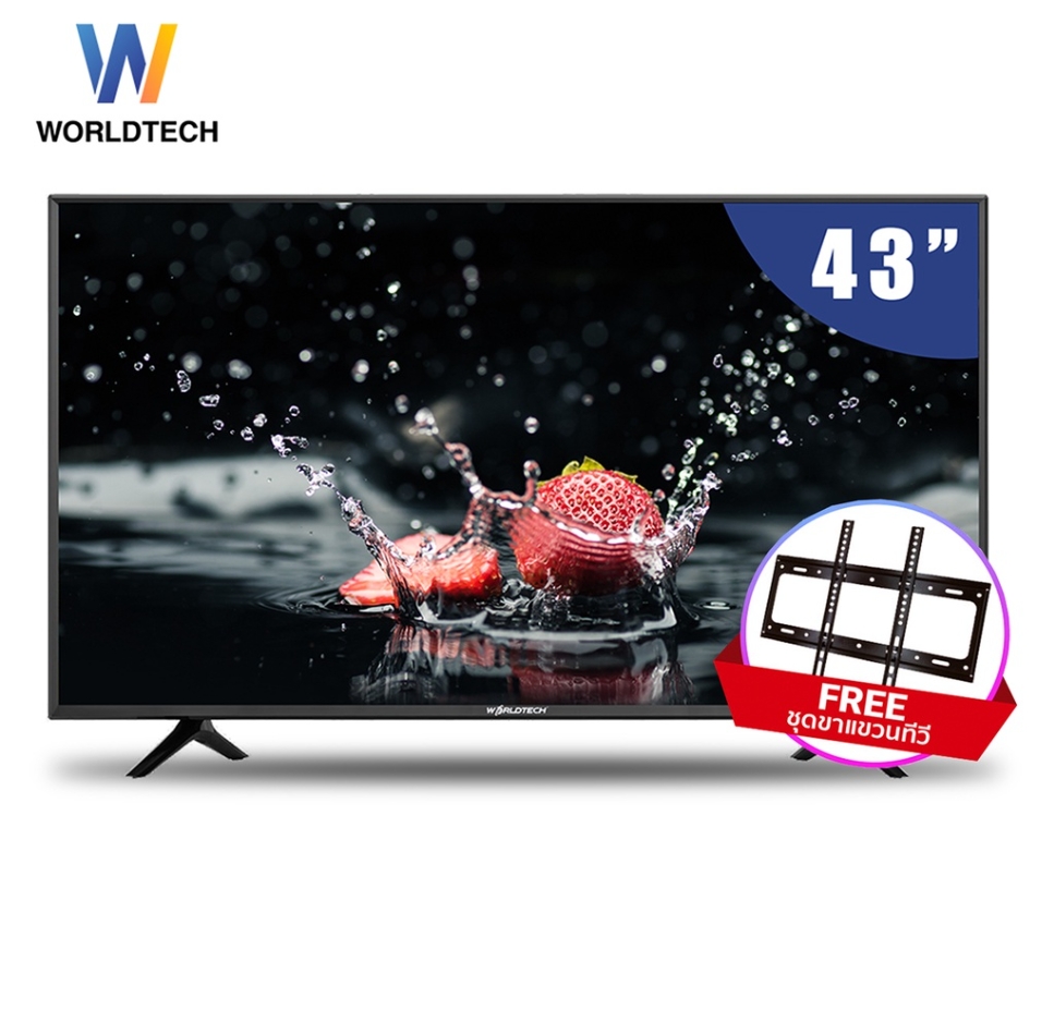 Worldtech ทีวี 43 นิ้ว Android Smart TV