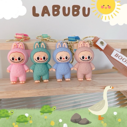 พวงกุญแจ จี้ตุ๊กตาการ์ตูน Labubu 1 แถม 1