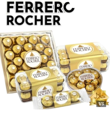 Ferrero Rocher เฟอเรโร่ 30 ชิ้น 1แถม1